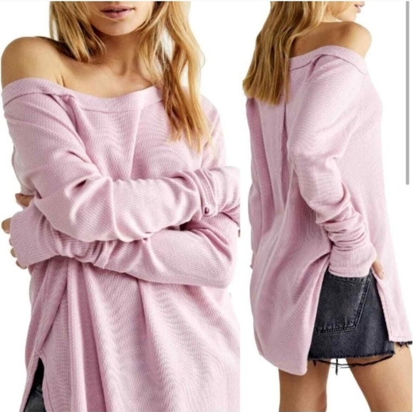 Free People Tops - FREE PEOPLE Snowy Thermal Pink (S)